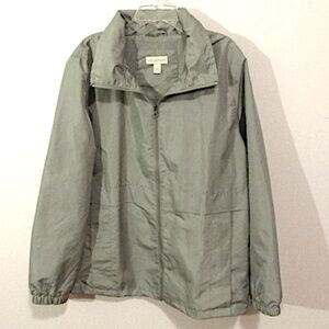 Sage Green Appleseed's Windbreaker Jacket, Size L